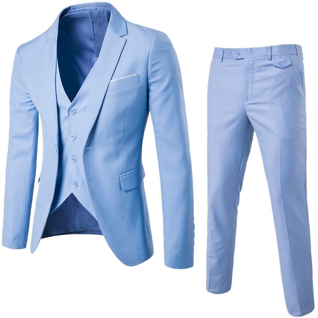 2023 Foreign Trade Four Seasons Men&#039;s Business Casual Suit Three-piece Groom Best Man Men&#039;s Wedding Suit