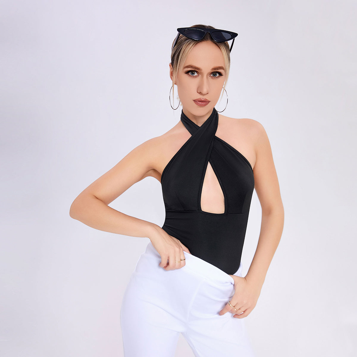 2023 Sexy Connective Clothing Women's Foreign Trade Sleeveless Suspender Vest